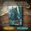 Sea Serpent Journal — Fantasy Ocean Dragon Hardback Notebook Printify