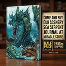 Sea Serpent Journal — Fantasy Ocean Dragon Hardback Notebook Printify
