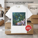 Forest Raptor T-Shirt — Soaring Owl Nature Graphic Tee Printify