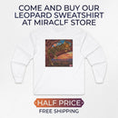 Leopard Sunset Graphic Long Sleeve Tee Printify