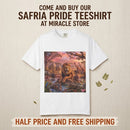 Safari Pride Lion Scene T-Shirt Printify