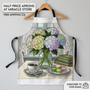 Hydrangea Tea Time Apron Printify