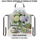 Hydrangea Tea Time Apron Printify