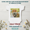 Hamster Garden Baby Bodysuit — Cute Small Pet Infant One-Piece