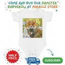 Hamster Garden Baby Bodysuit — Cute Small Pet Infant One-Piece