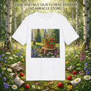 Floral Basket in Forest T-Shirt Printify