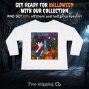 Halloween Pumpkin Patch Toddler Long Sleeve Tee — Cute Kid Trick-or-Treat Illustration Printify