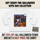 Halloween Pumpkin Patch Toddler Long Sleeve Tee — Cute Kid Trick-or-Treat Illustration Printify