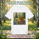 Floral Basket in Forest T-Shirt Printify