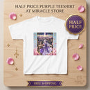 Kids Fantasy Princess Tee — Purple Castle Illustration Printify