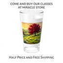 16oz Farmhouse Mixing Glass – Rustic Barn Landscape Pint Glass Printify