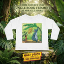Toddler Long Sleeve Tee — Jungle Friends Cartoon Bear & Boy Banana Play Shirt Printify