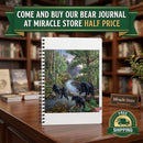 Bear Family Forest Scene A5 Wirobound Notebook - Lined Journal for Nature Lovers Printify