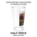 16oz Farmhouse Mixing Glass – Rustic Barn Landscape Pint Glass Printify
