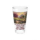 16oz Farmhouse Mixing Glass – Rustic Barn Landscape Pint Glass Printify