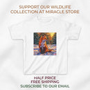 Kids Fox Winter Tee — Cute Fox Family Illustration Printify
