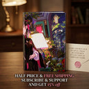 Hardback Journal — Gothic Garden Anime Art Notebook Printify