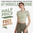 High-End Yoga Wear With Chest Pads Womens Short-Sleeve Sports Top Miracle Store