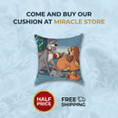Disney Lady and Tramp Family Christmas Square Pillow