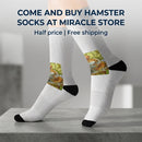 Autumn Harvest Sublimation Socks — Pumpkin & Leaves Crew Socks Printify