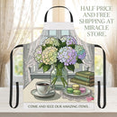 Hydrangea Tea Time Apron Printify
