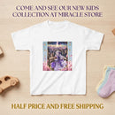 Kids Fantasy Princess Tee — Purple Castle Illustration Printify