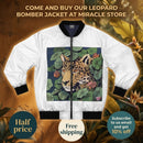 Men's Bomber Jacket — Jungle Leopard & Surreal Elephant Art AOP Printify