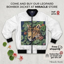 Men's Bomber Jacket — Jungle Leopard & Surreal Elephant Art AOP Printify