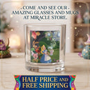 Alice in Wonderland 10oz Rocks Glass — Vintage Tea Party Whiskey Tumbler Miracle Store