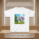 Kids Donald Duck San Francisco T‑Shirt — Golden Gate Bridge Cartoon Tee Printify