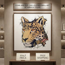 Leopard in Vines Canvas Print — Botanical Jungle Wall Art Printify