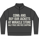 Unisex Relax Faded Half Zip Sweatshirt Printify