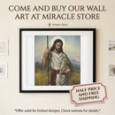 Framed Jesus the Good Shepherd Poster - Religious Wall Art for Home, Church, Easter Gifts Printify