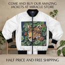 Men's Bomber Jacket — Jungle Leopard & Surreal Elephant Art AOP Printify