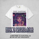 Pixel Anime Girl Graphic T-Shirt Printify