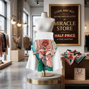 Rose Garden Skater Skirt — Floral Pink Rose AOP Skirt Printify