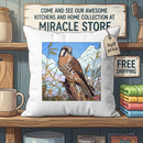 Kestrel Meadow Tablecloth — Bird Illustration Square Table Cover Printify