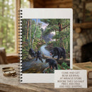 Bear Family Forest Scene A5 Wirobound Notebook - Lined Journal for Nature Lovers Printify