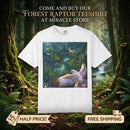 Forest Raptor T-Shirt — Soaring Owl Nature Graphic Tee Printify