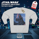 Darth Vader Lightsaber Crewneck Sweatshirt — Galactic Sith Graphic Pullover Printify