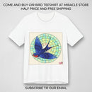 Artistic Bird T‑Shirt — Colorful Swallow & Dove Graphic Tee Miracle Store