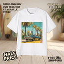 Classic Lowrider Tee — Vintage Palm Beach Sunset Car Graphic Shirt Printify
