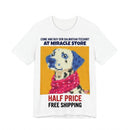 Dalmatian Pixel Art Tee — Cute Blue-Accented Dog Graphic Shirt Printify