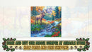 Scenic Mountain Moose Bumper Sticker Printify