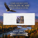 Eagle Mountain Light Scarf — Scenic Flying Eagle Nature Print Printify