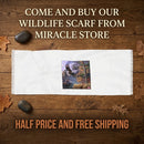 Eagle Mountain Light Scarf — Scenic Flying Eagle Nature Print Printify