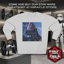 Darth Vader Lightsaber Crewneck Sweatshirt — Galactic Sith Graphic Pullover Printify