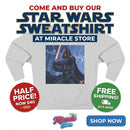 Darth Vader Lightsaber Crewneck Sweatshirt — Galactic Sith Graphic Pullover Printify