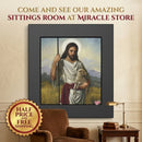 Framed Jesus the Good Shepherd Poster - Religious Wall Art for Home, Church, Easter Gifts Printify