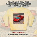 Retro Red Sports Car Crewneck Sweatshirt Printify